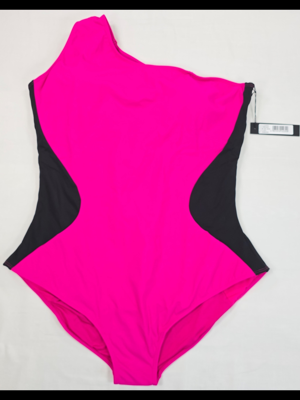 TA3 One Sidey Contour Swimsuit Pink Black Lace Up Corset 3X Short NWT Beach